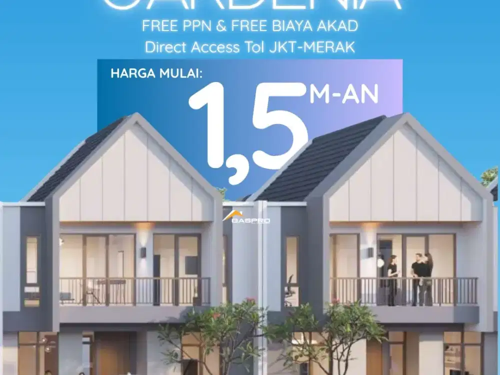 CLUSTER GARDENIA at paramount petals! Free ppn free biaya akad & direct tol! 1man TANPA DP!