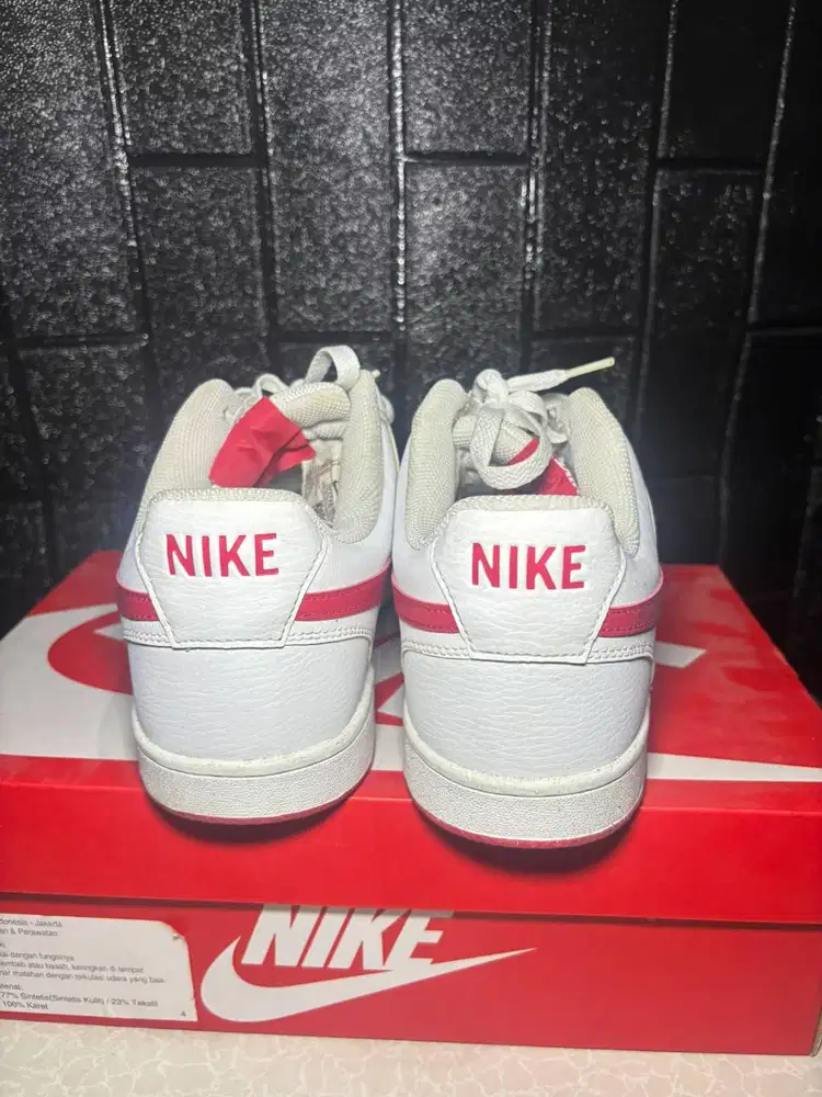 Nike Court Vision Low Red White Size 45 Original Murah