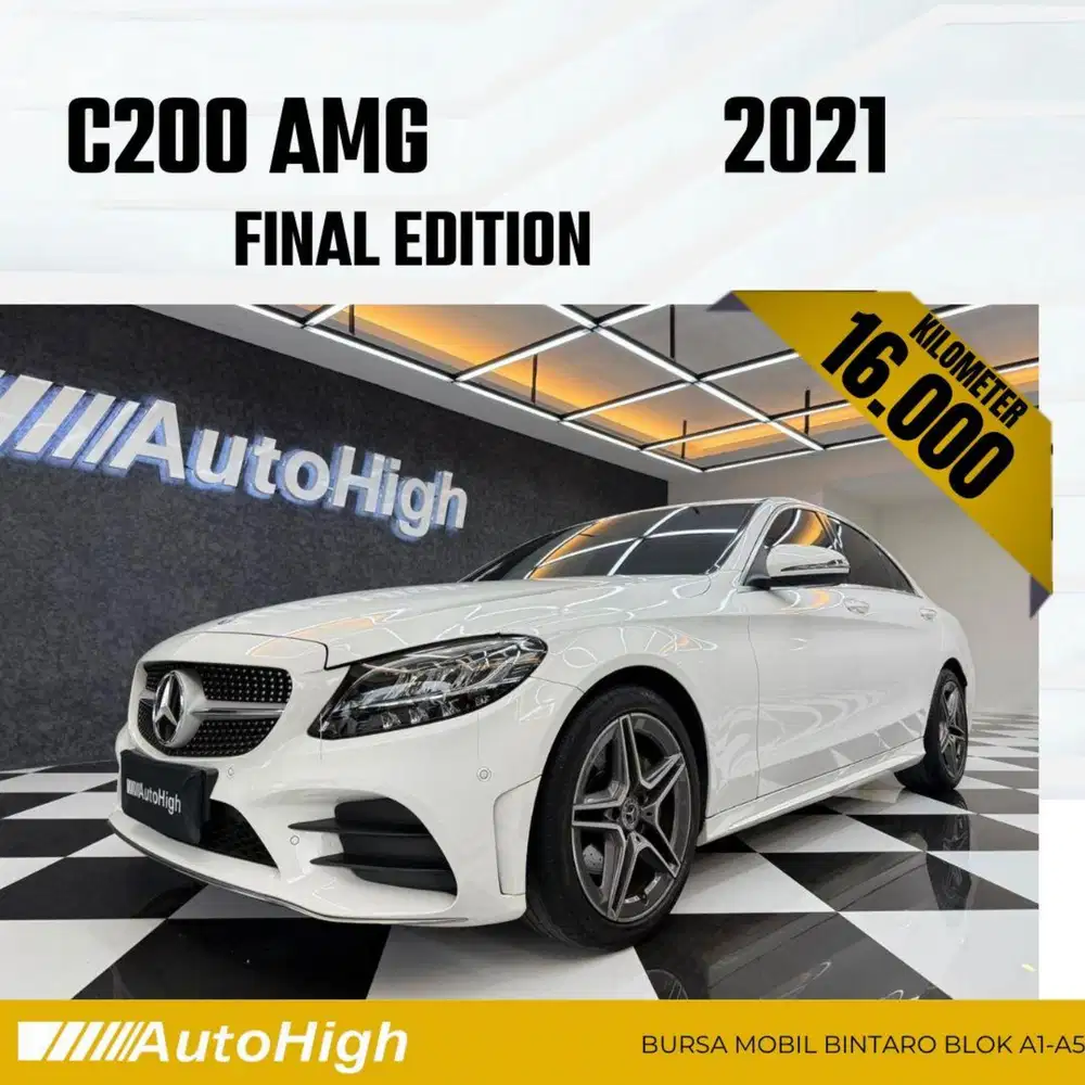 DP10% [Km16.000] C200 AMG 2021 White Reg 2020 #AUTOHIGH
