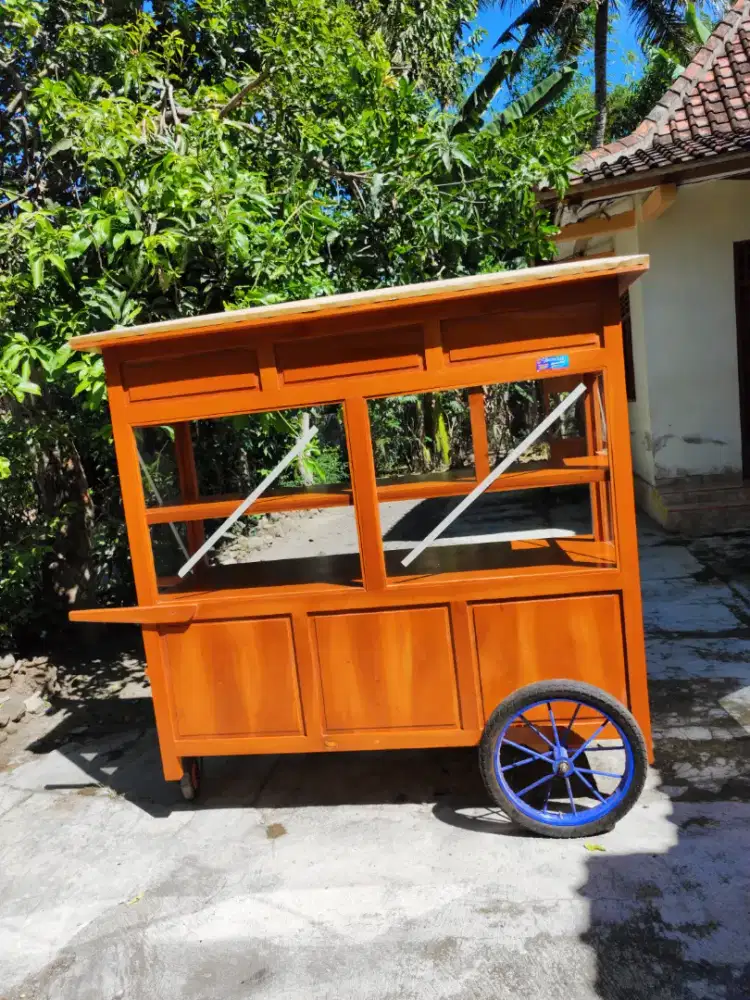 Gerobak Angkringan Bakso Mie Ayam PeceL Bubur Sate Martabak Ronde dlL