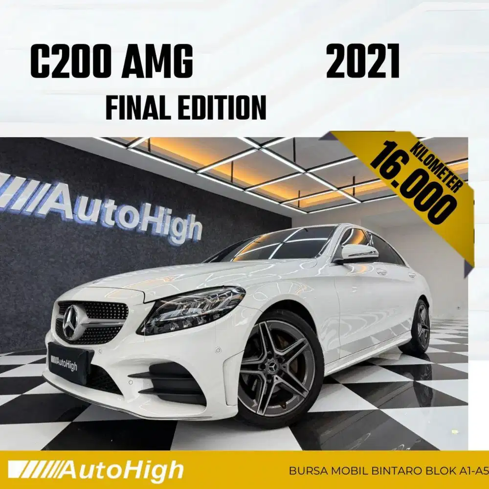 DP10% [Km16.000] C200 AMG 2021 White Reg 2020 #AUTOHIGH