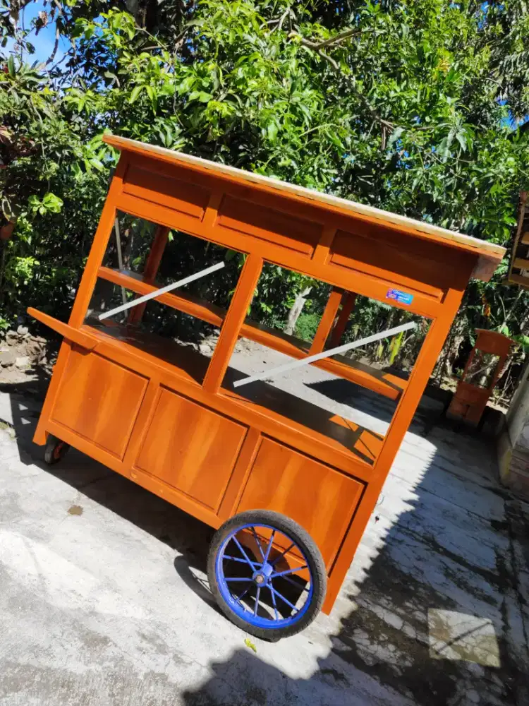 Gerobak Angkringan Bakso Mie Ayam PeceL Bubur Sate Martabak Ronde dlL