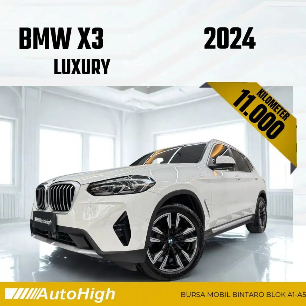 DP10% [Km11.000] X3 Luxury 2024 White / M-Sport Reg 2025 #AUTOHIGH