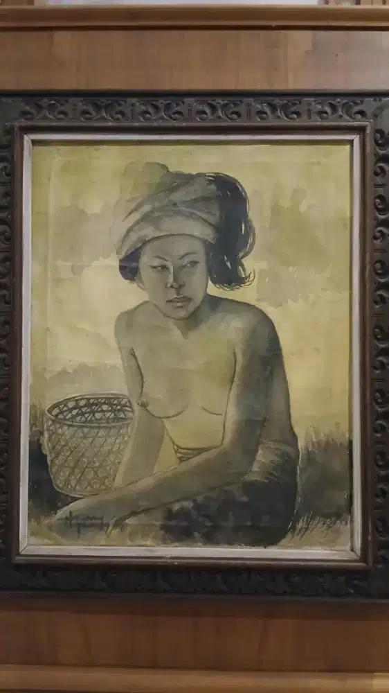 Lukisan lawas diatas canvas