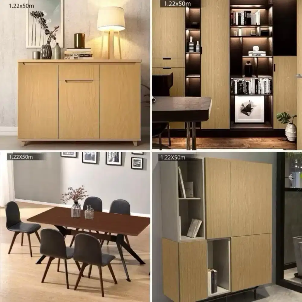 Sticker Kayu Mebel Furniture Sheet Pvc