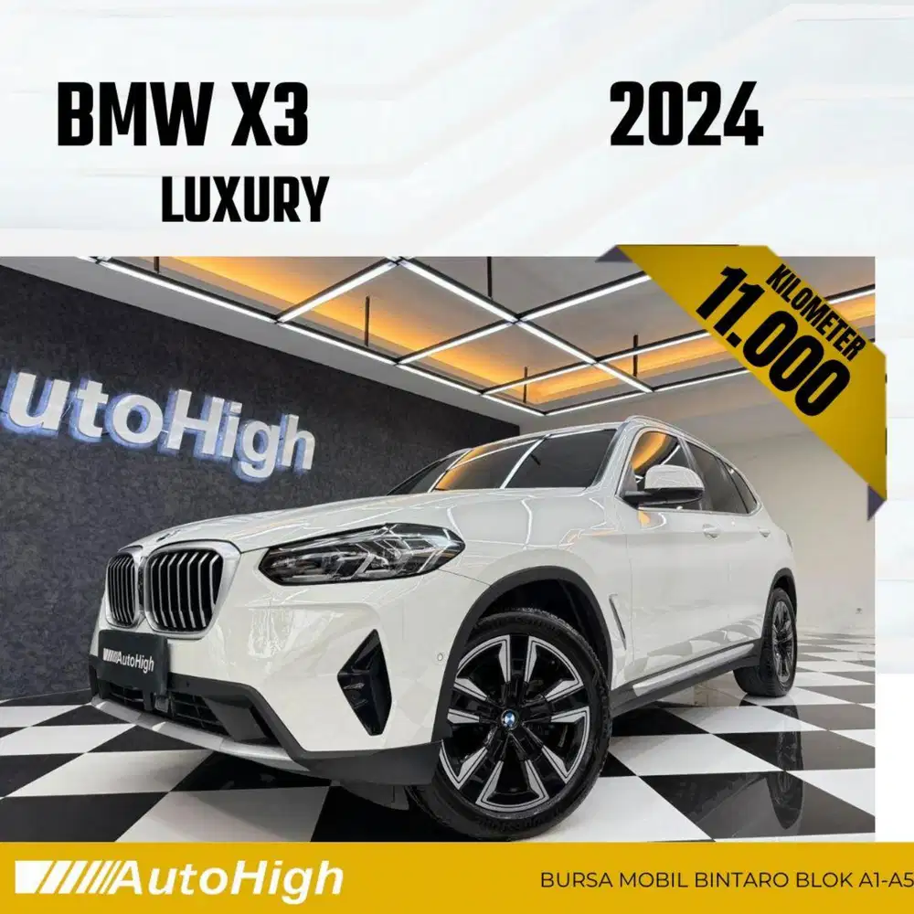 DP10% [Km11.000] X3 Luxury 2024 White / M-Sport Reg 2025 #AUTOHIGH