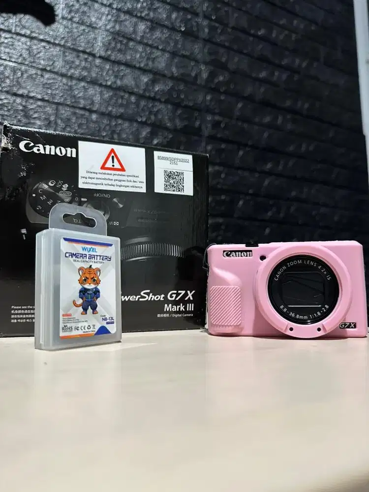 Canon G7X Mark III Black Garansi ON