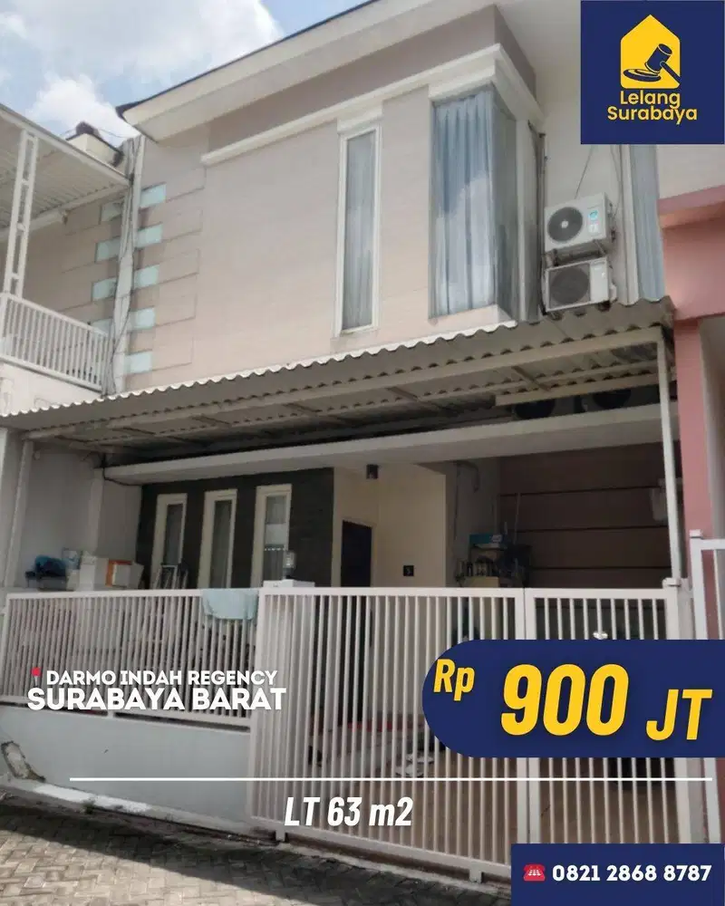 LELANG Rumah SHM Darmo Indah Regency Surabaya | Hadap Utara