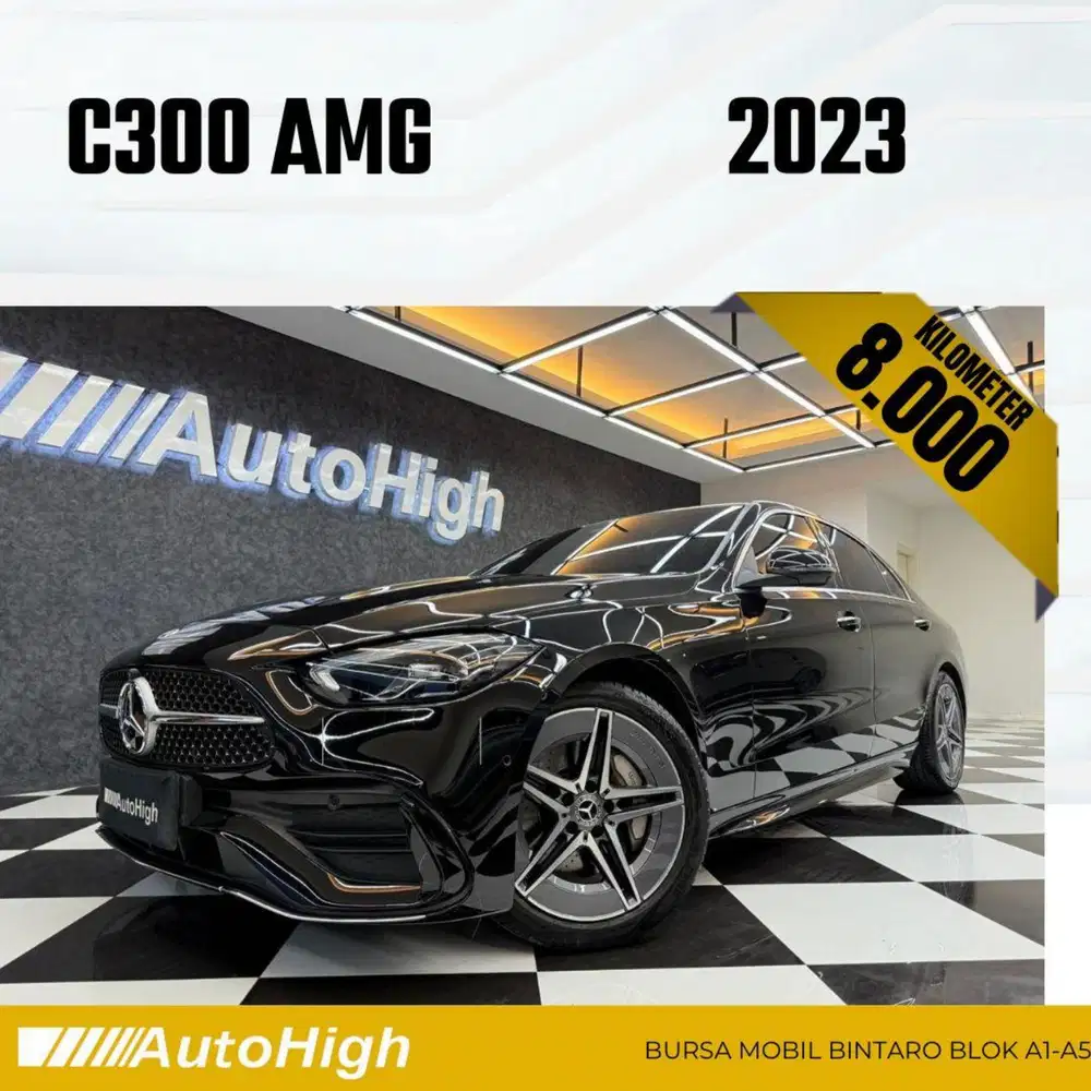 DP10% [Km8.000] C300 AMG 2023 Black Reg 2024 #AUTOHIGH