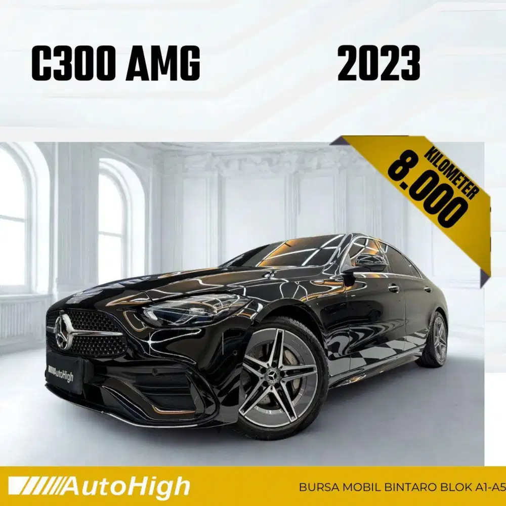 DP10% [Km8.000] C300 AMG 2023 Black Reg 2024 #AUTOHIGH