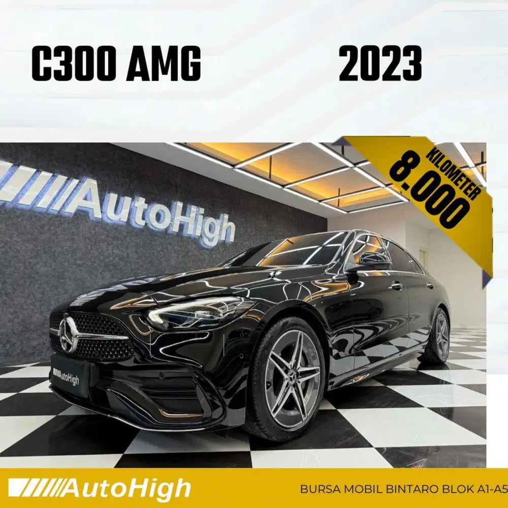 DP10% [Km8.000] C300 AMG 2023 Black Reg 2022 #AUTOHIGH