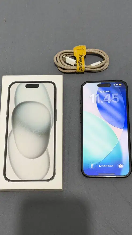 Iphone 15 256gb Black Fullset ex-iBox