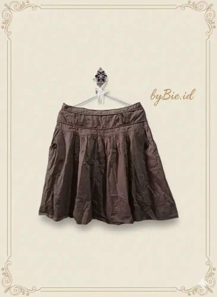 Rok Balon Mocca Pendek Selutut *second*