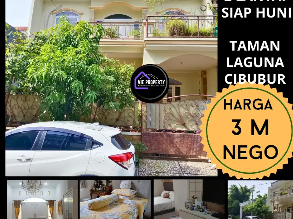 Best deal Dijual rumah rapi nyaman asri 2 lantai di Taman Laguna Cibubur