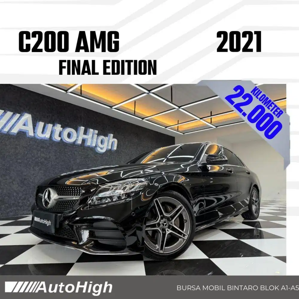 DP10% [Km22.000] C200 AMG 2021 Black Reg 2020 #AUTOHIGH