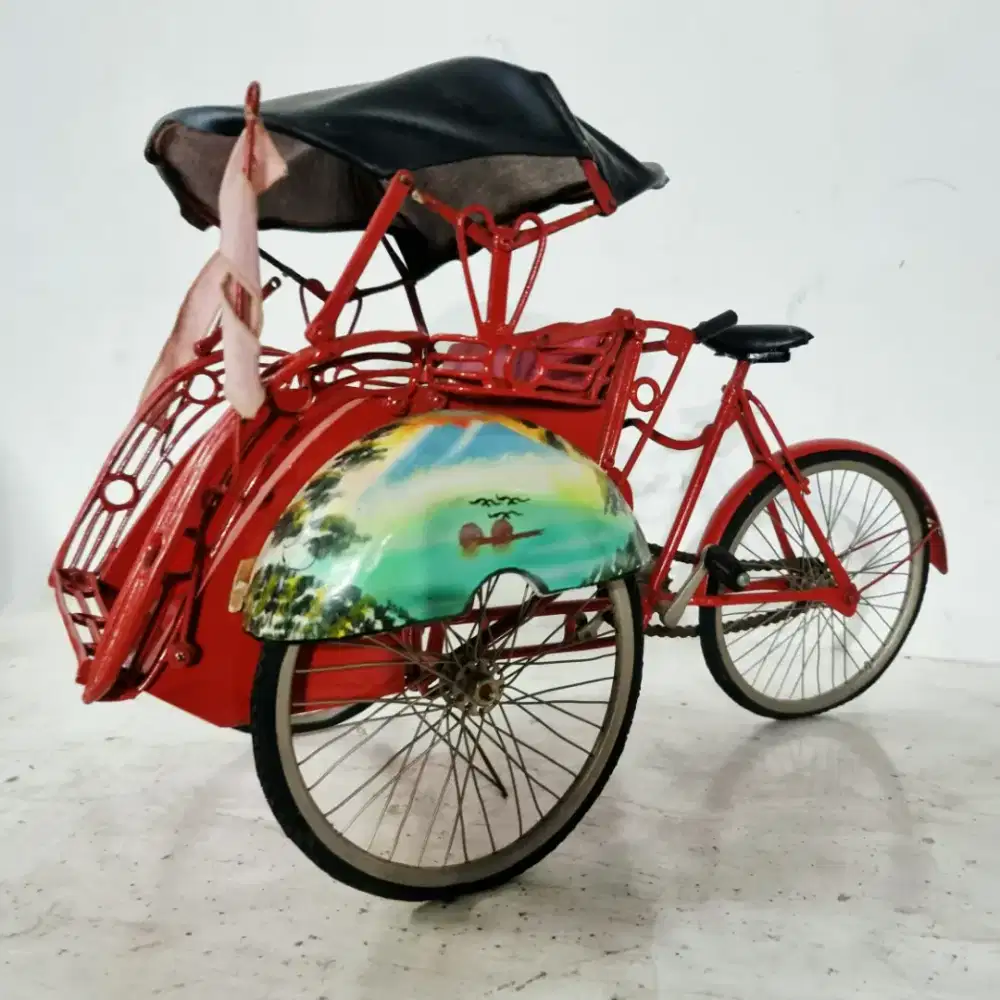 Pajangan Miniatur Becak