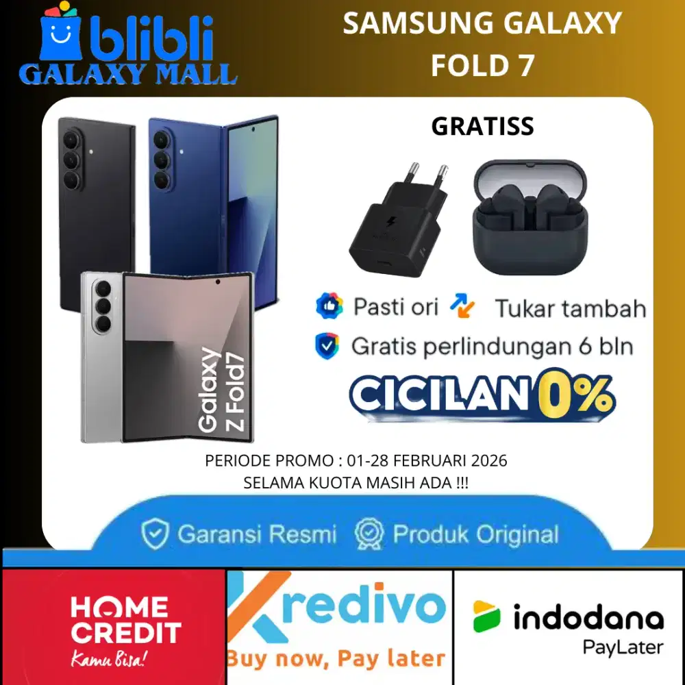Samsung Fold 7 Promo Free Buds 3 Pro Garansi Resmi