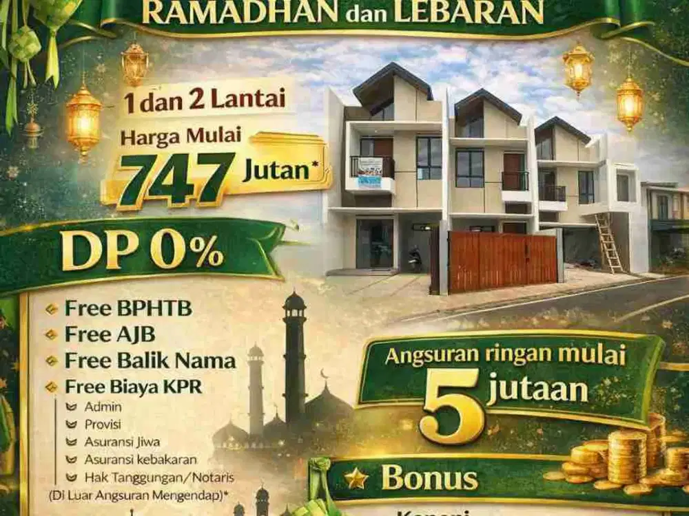 Rumah Baru 2 Lantai Dekat RS Buah Hati Pondok Benda Pamulang Tangsel Tanggerang Selatan