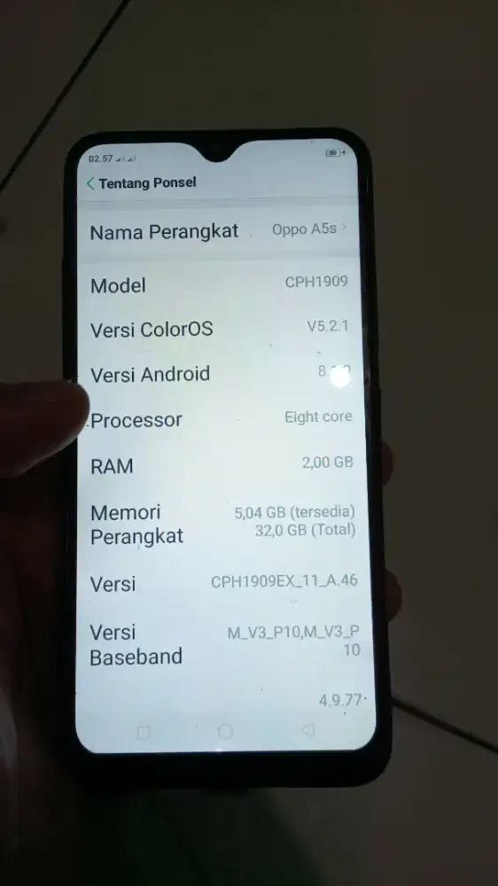 HP MURAH OPPO A5S SIDIK JARI ON.