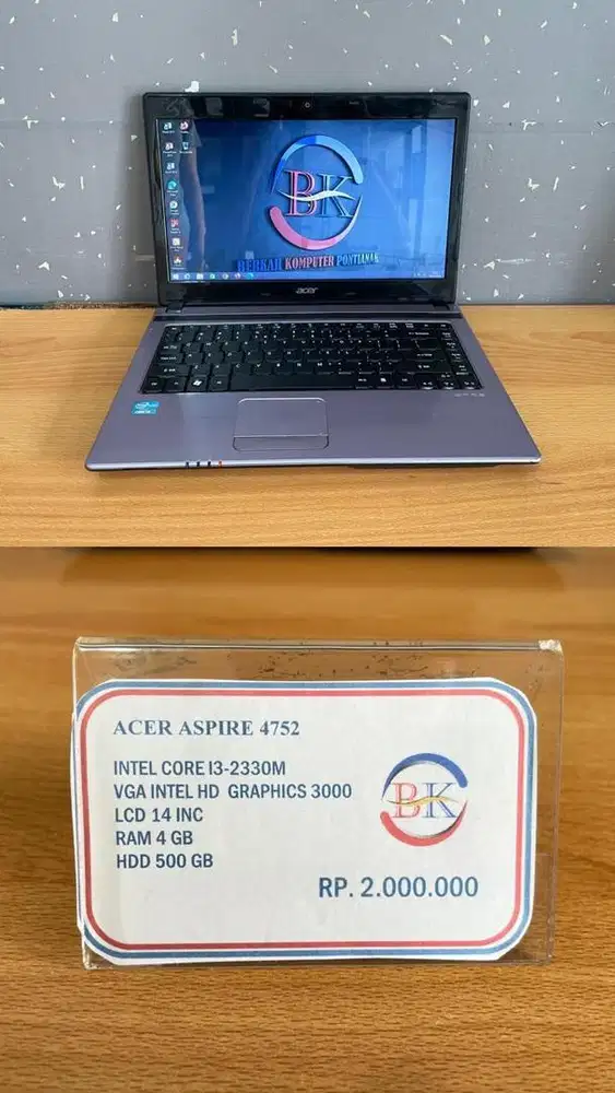 Acer aspire 4752 core i3 ram 4gb