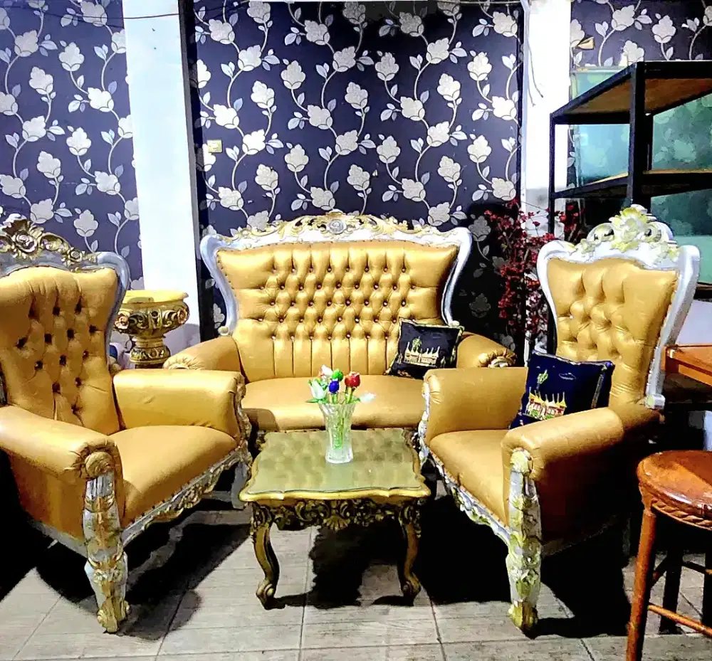 Sofa Kursi Meja Ukir SECOND