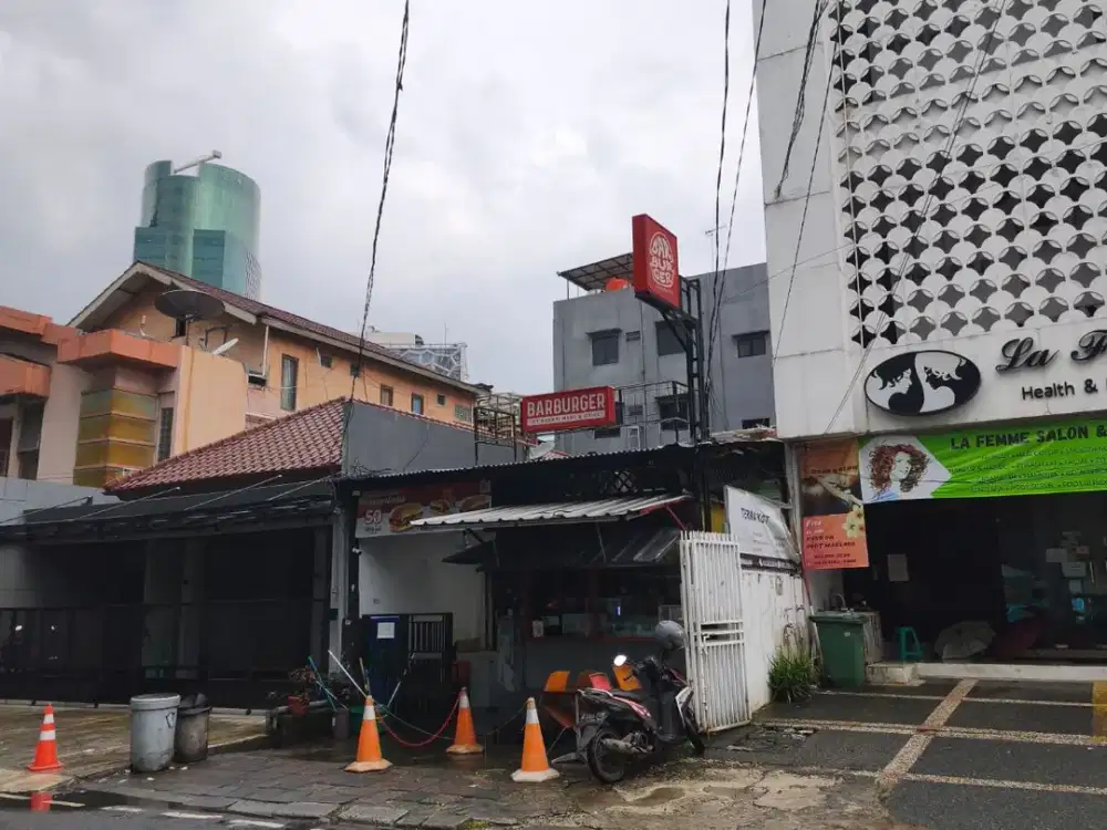 Tanah Rumah Lama pinggir jalan raya cocok Kost kantor ruko usaha 750 m LRT Setia budi Jakarta Pusat