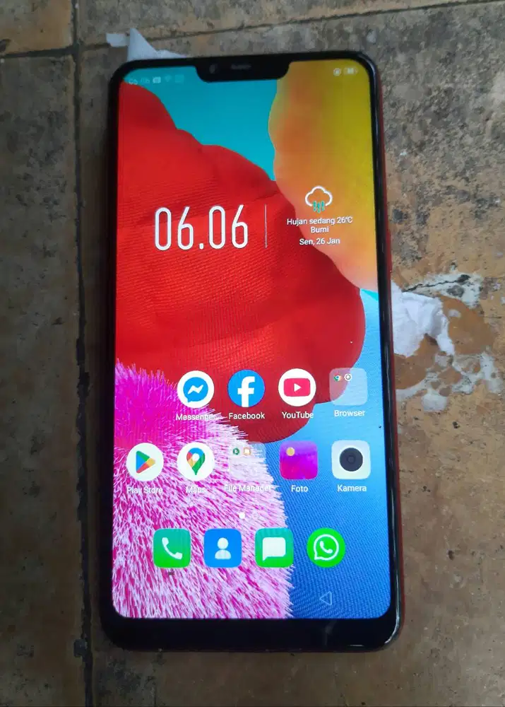 Oppo A3s CPH1803 ram 2/16 serba ori cukup mulus normal lancar