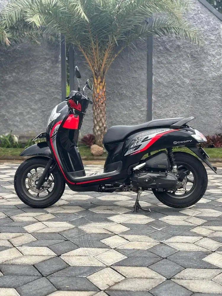 Honda Scoopy Stylish thn 2019 Merah Hitam Koko Motor