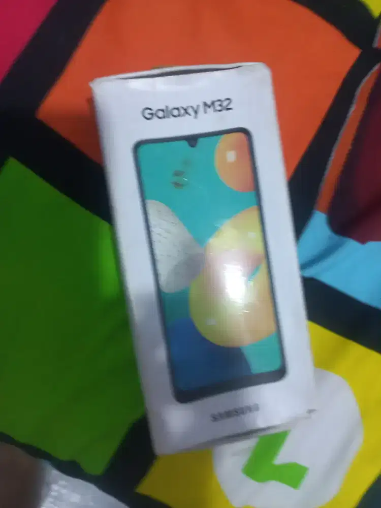 Samsung M32.ram 6/128.fulset ori mulus 99%.(tt)