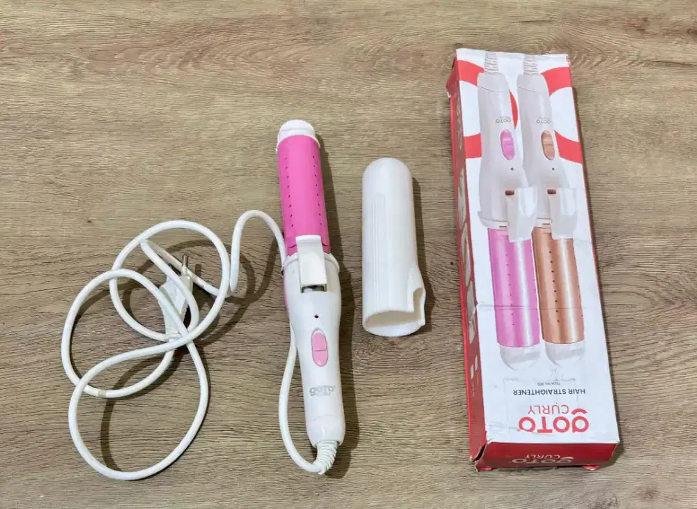 Goto Curly Catokan Rambut Catok Lurus Keriting 2in1 Hair Straightener