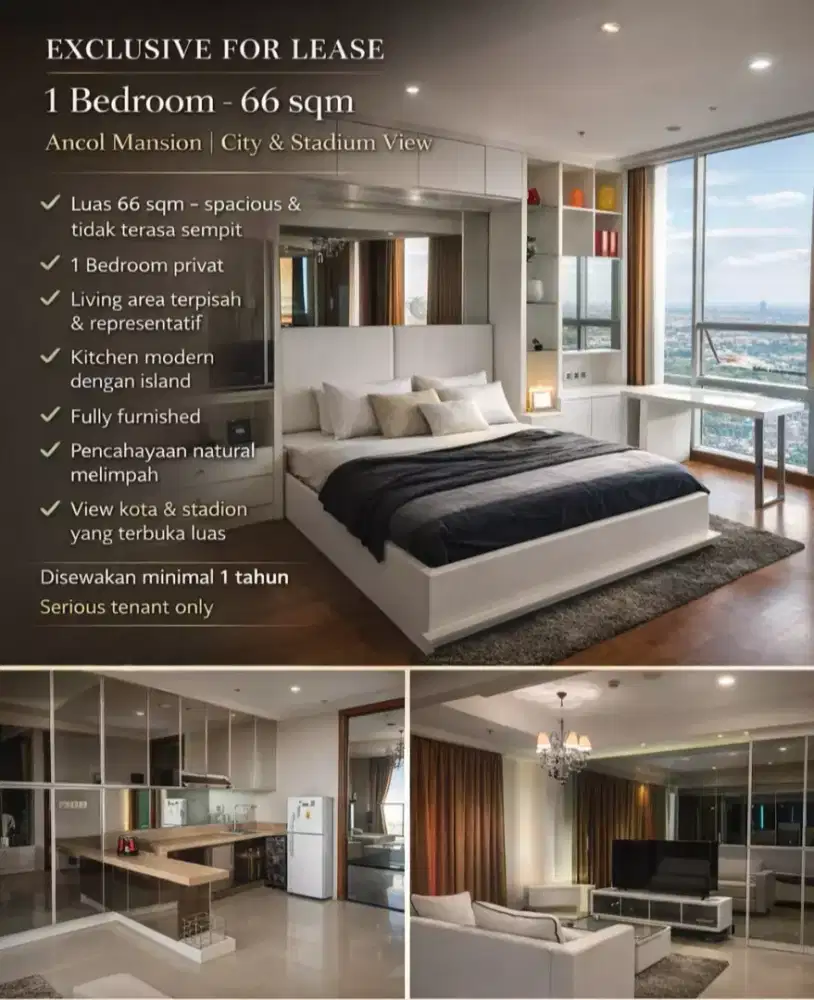 ANCOL MANSION 1BR 66SQM