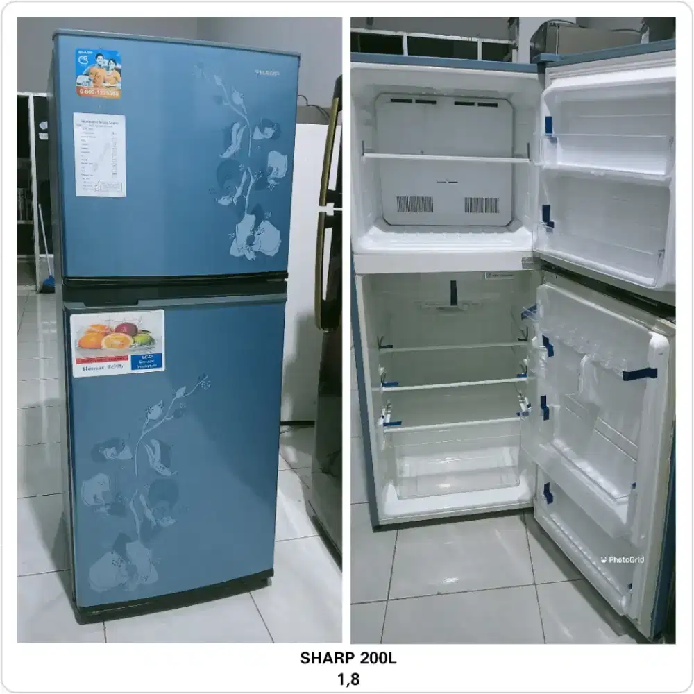 Kulkas 2 pintu Sharp 200L