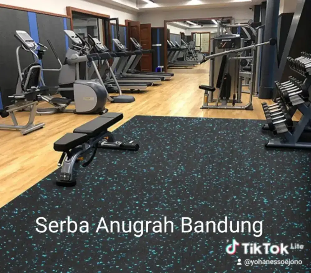 Karpet Karet Gym Fitness Playground Senam ukuran 50x50x1,5 cm