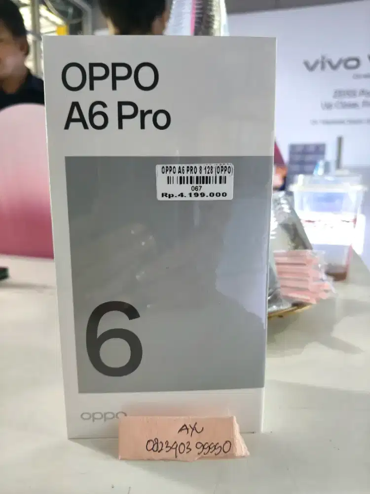 Ready Oppo A6 pro 8/128 garansi resmi 1tahun Atlantis dahsyat