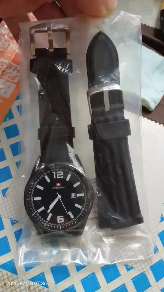 SA Jam Tangan Pria Analog Hitam + Tampilan Jelas + Fungsi Tanggal Baru