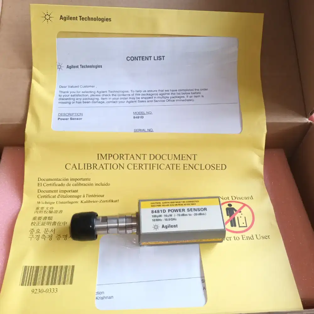 Rf Power Sensor 8481D