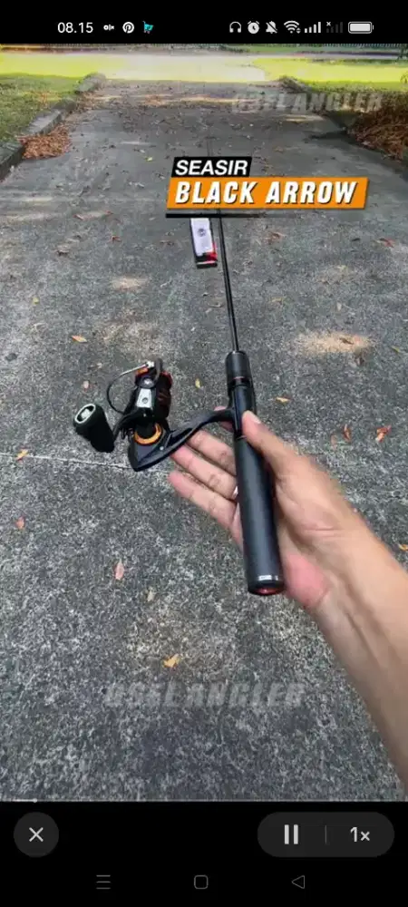 Jual Second Joran seasir black Arrow