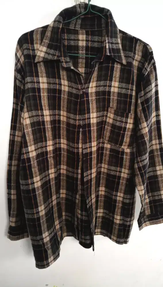 Kemeja flannel no name size L original flanel