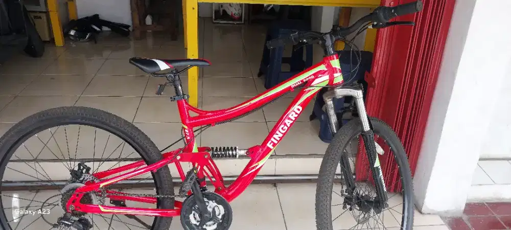 Jual mtb merk fingard x 80 d frem nya dah aloy anti karat