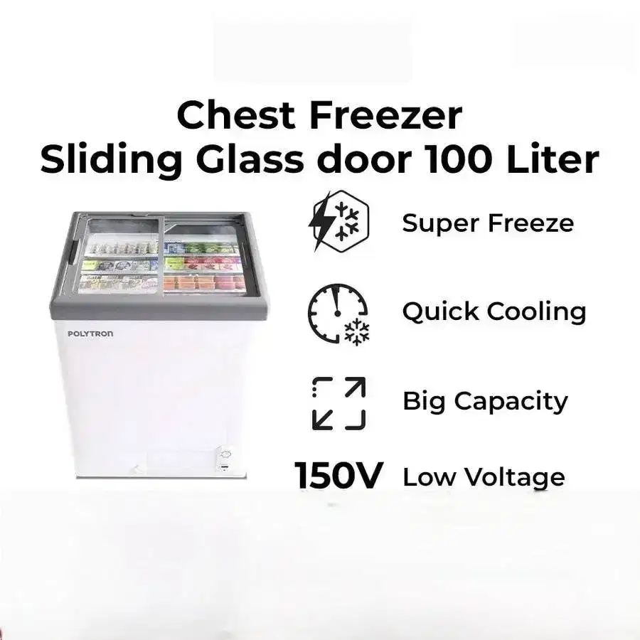 Polytron Chest Freezer 100 L (like new)