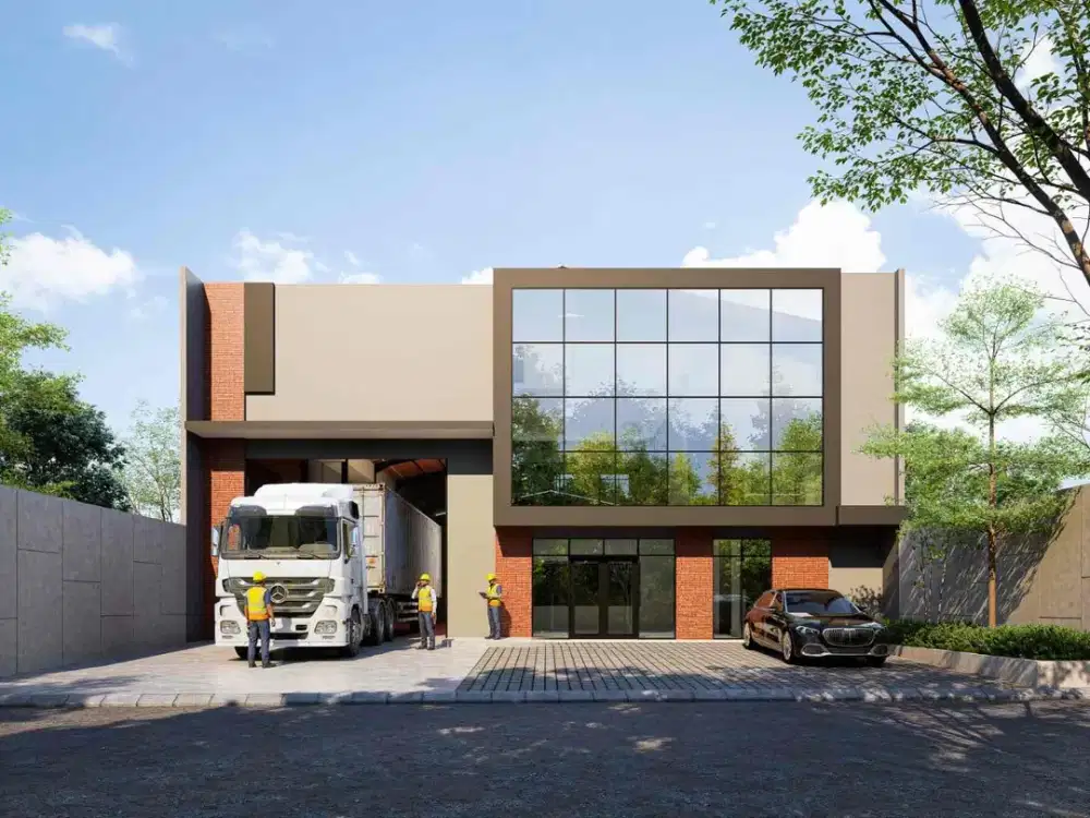 Gudang baru modern tropical dengan spek tinggi lokasi kunciran tangerang