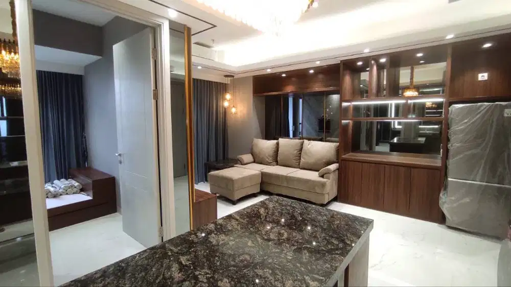 DISEWAKAN TAHUNAN LAVIZ 2BR APARTEMEN FULL LUXURY INTERIOR SIAP HUNI