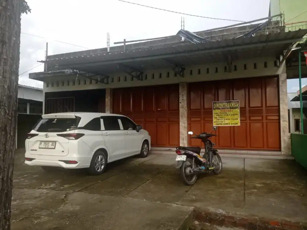 DISEWAKAN RUKO STRATEGIS + MESS KARYAWAN + TANAH BELAKANG LUAS