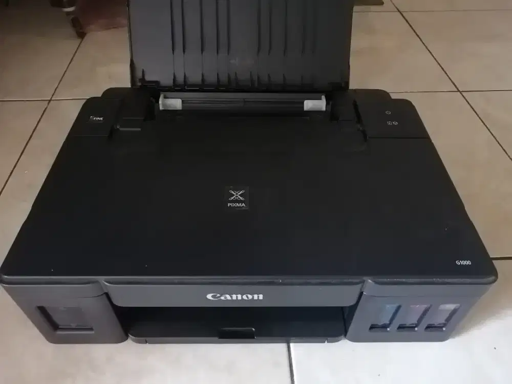 Printer Canon G1000 lengkap normal siap pakai cek foto