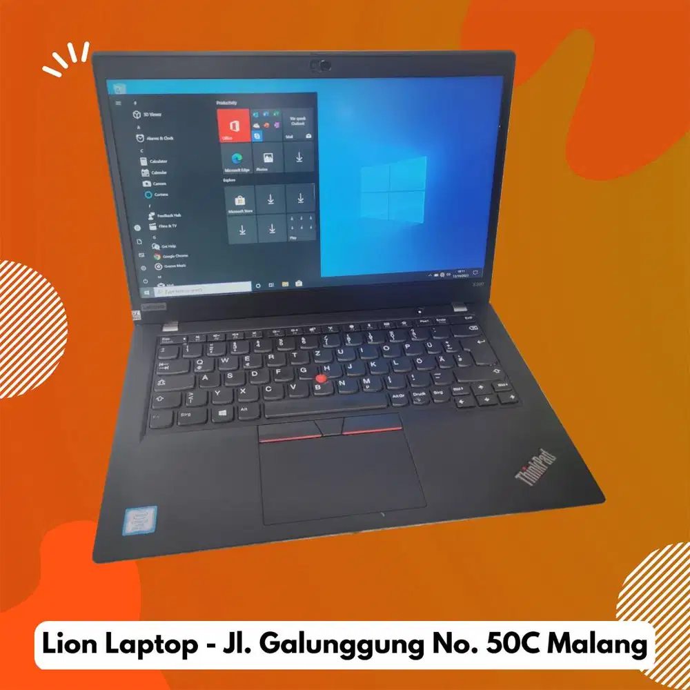 RAM 16GB SSD 256GB Core i5 Gen 8 Slim Lenovo Thinkpad X390 [13|02]