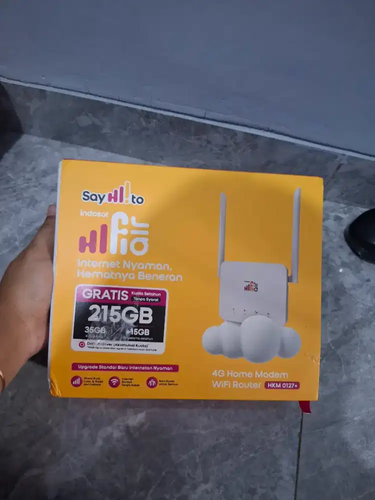 Modem WiFi HiFi 4G LTE Fullset Like New Siap Pakai