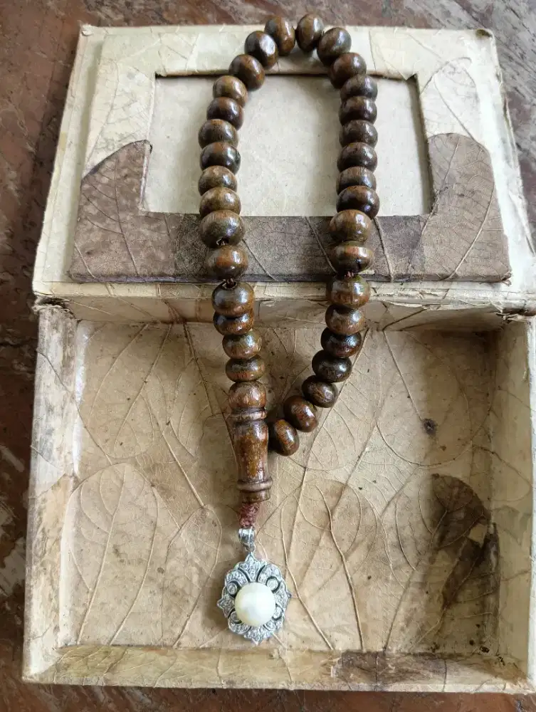 Tasbih 33 Liontin Perak Mutiara