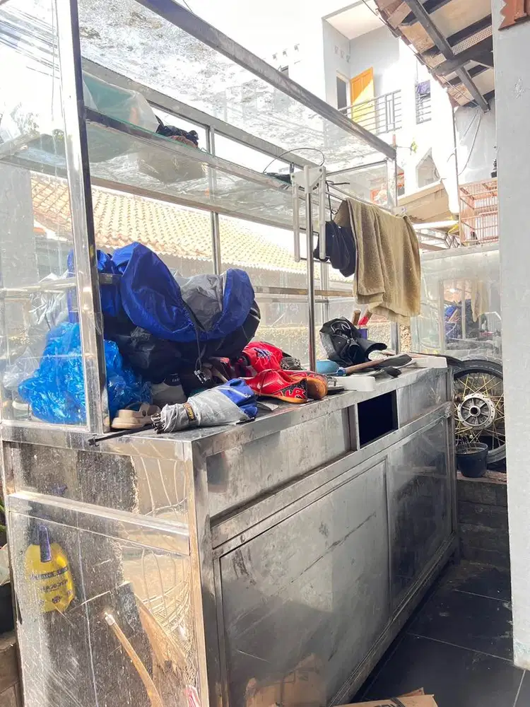 Etalase gerobak full stainles full 1 kedai ada 5 set ukuran jumbo2