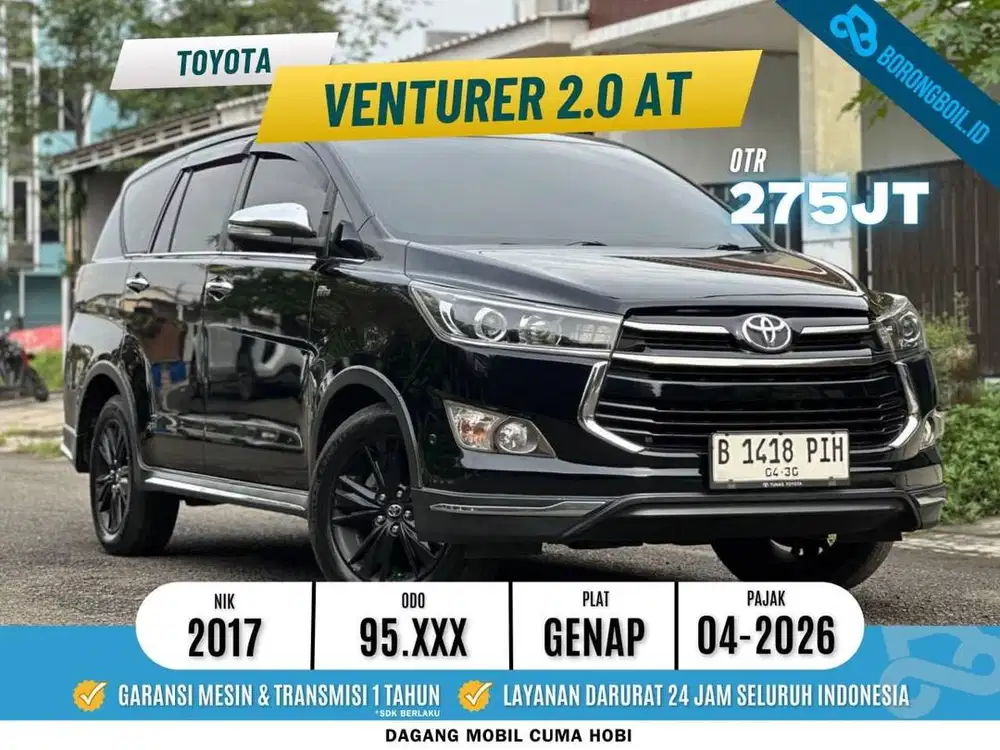 Innova Venturer 2.0 AT Bensin 2017 Hitam Metalik