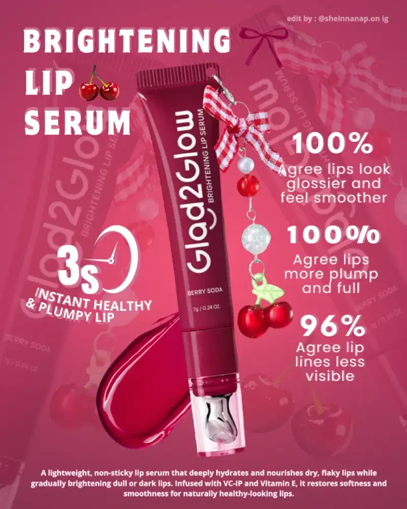 Glad2Glow (G2G) Brightening Lip Serum